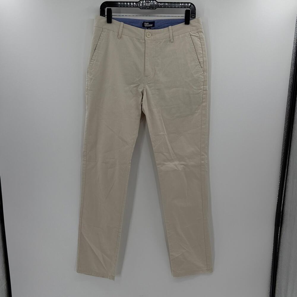 Reyn Spooner Men's Flat Front Chino Pants - Cream - 30